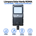 Lámpara Solar Hardy ROMA — Luz Fría 6500K · Alumbrado Público Certificado RETILAP miniatura 4