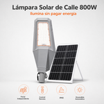 Lámpara Solar de Calle Hardy 800W – Panel Solar Independiente y Control Remoto miniatura 4