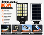 lampara solar 800 watt marca Jortan original un año de garantía medidas 63 cm de largo por 35 cm de ancho miniatura 8