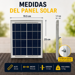 Lampara solar 100 watt con tubo de soporte miniatura 5