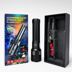 Linterna LED Recargable de Alta Potencia — Zoom, Luz Lateral COB y Carga USB miniatura 1