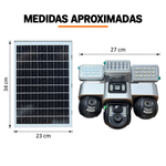 Cámara Solar Inteligente WiFi Triple Lente 360° — 3 Focos LED miniatura 6