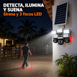 Cámara Solar Inteligente WiFi Triple Lente 360° — 3 Focos LED miniatura 3