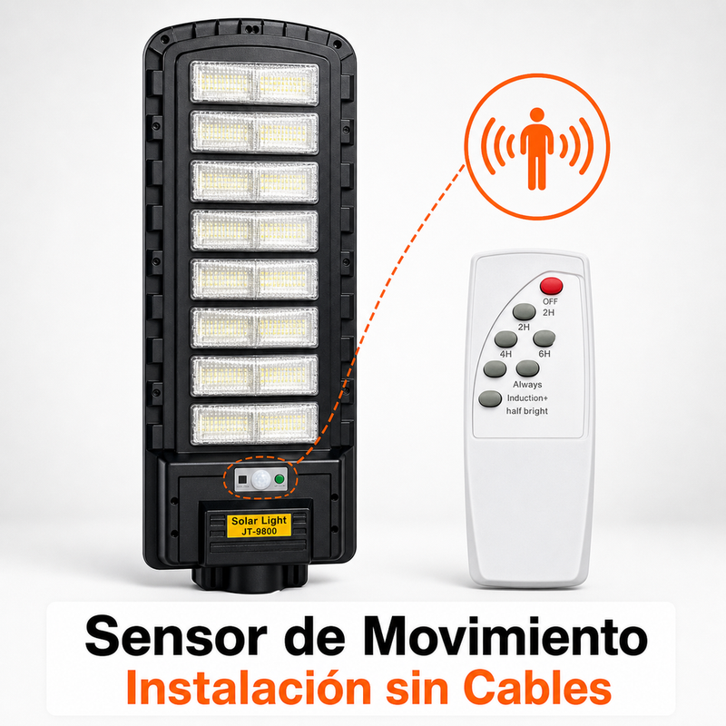 Lámpara Solar Jortan 800W 1 año de garantía — Panel solar monocristalino foto 6