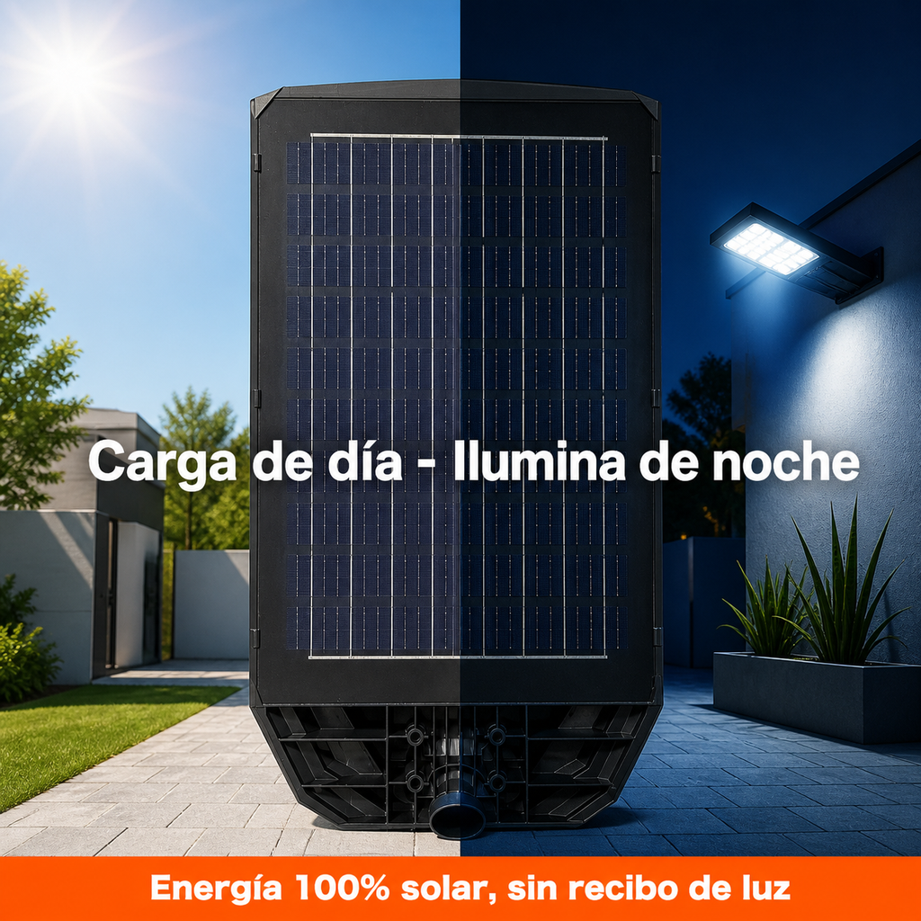 Lámpara Solar Probelco 600W — 25 Módulos LED, Control Remoto y 2 Años de Garantía - 4
