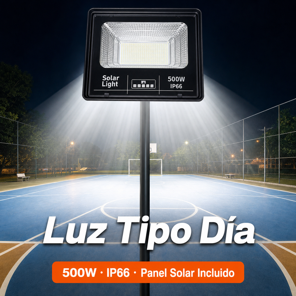Reflector Solar Jortan 500W — Luz Potente con Control Remoto - 7
