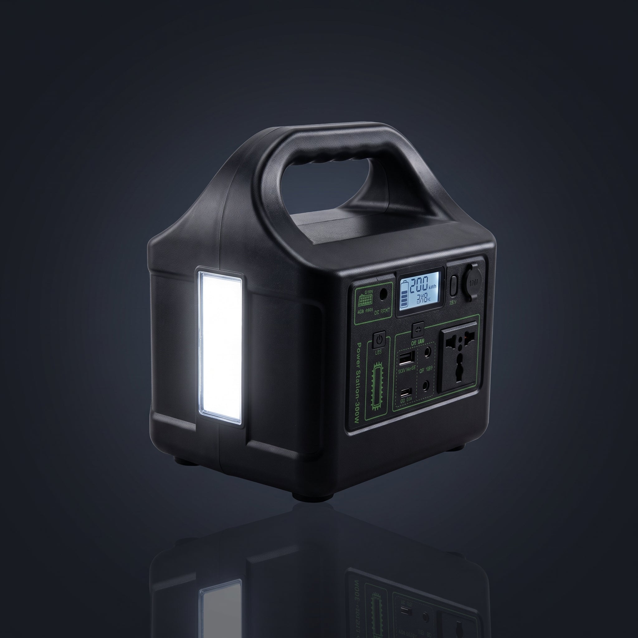 IA-STUDIO Estación de energía portátil 200W toma premium