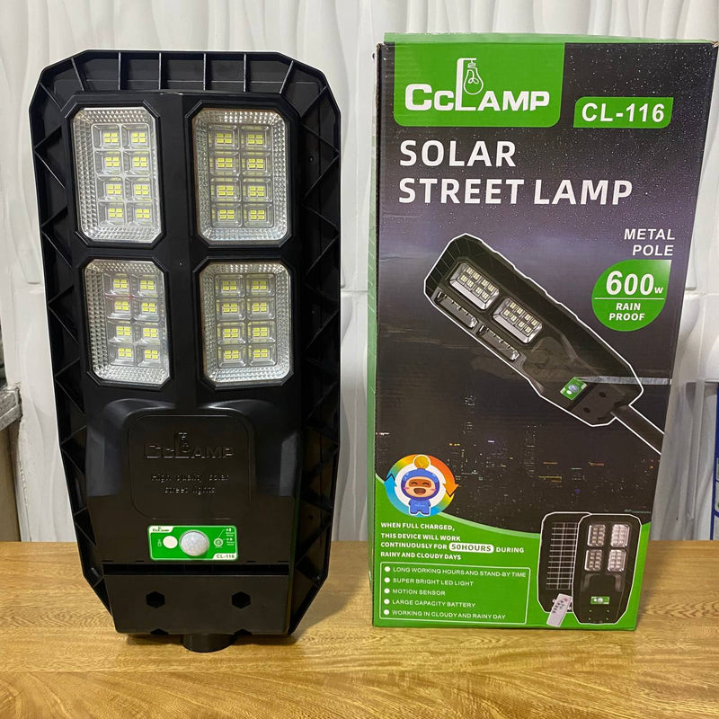 Lámpara Solar Cclamp 600W – Luz de Calle IP66 con Tubo y Control Remoto foto 13