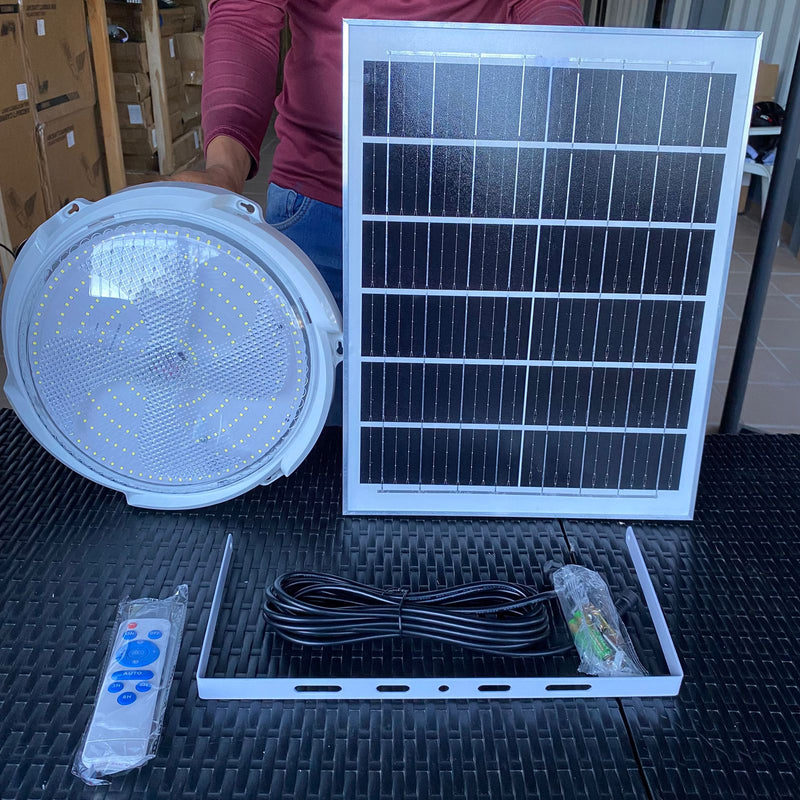 Lámpara Solar LED de Interior para el Hogar 100W – Panel Independiente + Control Remoto foto 11