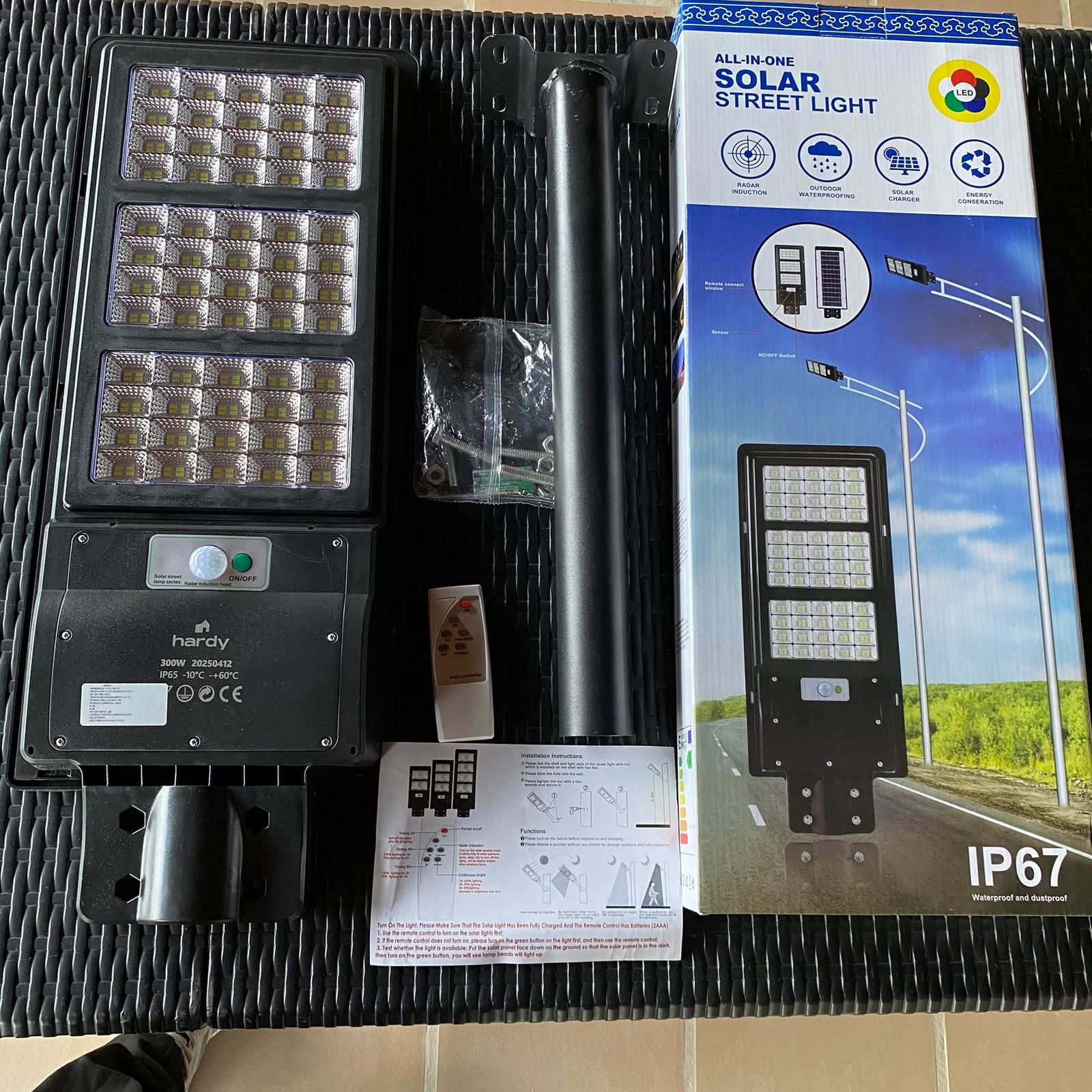 Kit completo lámpara solar Hardy 300W