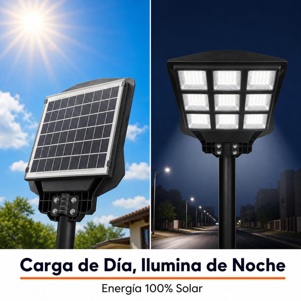 Lámpara Solar Hardy 300W — Luz de Calle con Control Remoto - 5