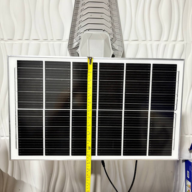 Lampara Solar de Exterior 400W – Luz de Calle IP66 con Panel y Control Remoto foto 13