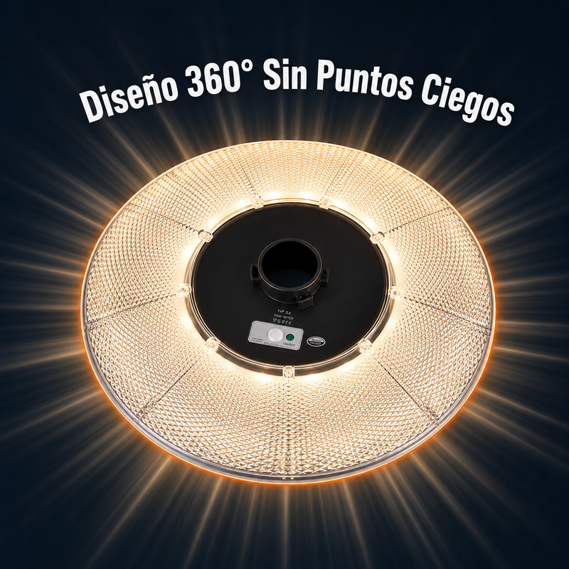 Lámpara Solar UFO Hardy 1200W — Iluminación 360° con Panel Separado foto 7