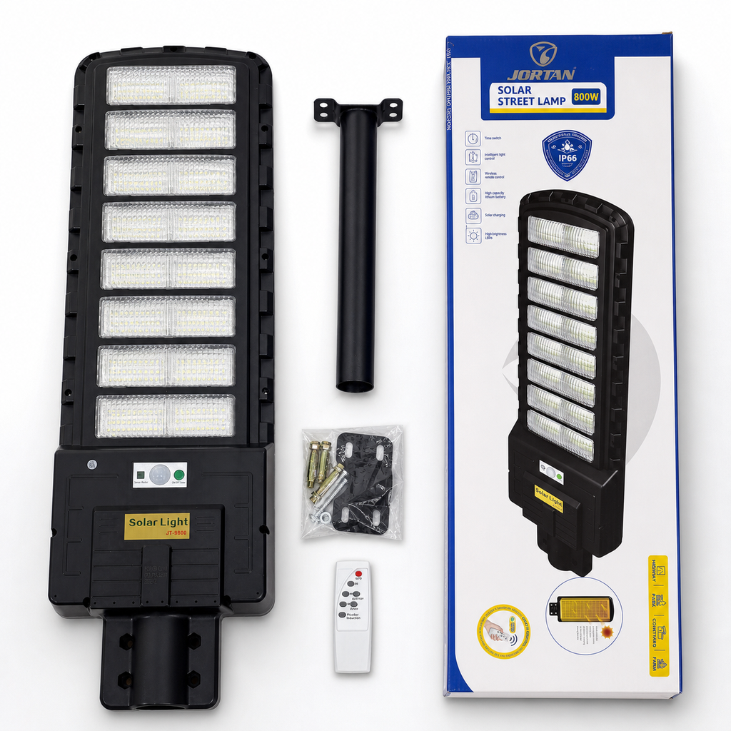 Lampara Solar Jortan 800W JT-9800 - Kit completo