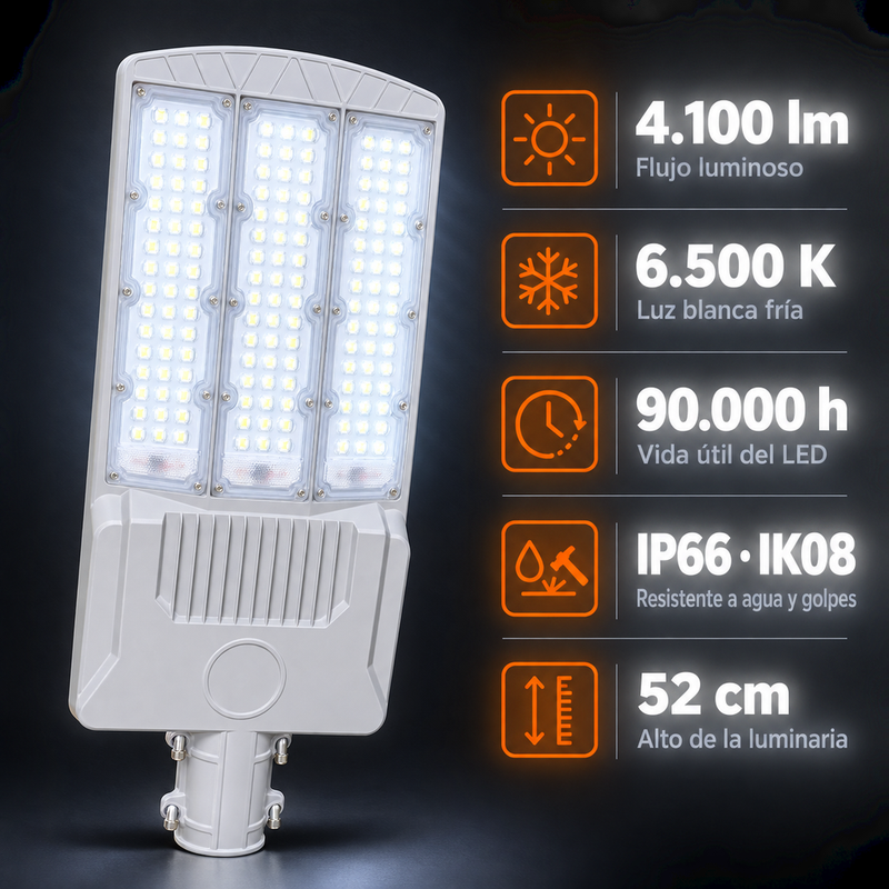 Lámpara Solar Hardy 1500W — Alumbrado Público con Panel Solar Independiente y Control Remoto foto 5