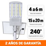 Lámpara Solar Hardy 1500W — Alumbrado Público con Panel Solar Independiente y Control Remoto miniatura 6