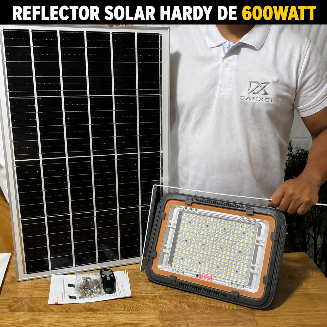 reflector solar Hardy de 600 watt con 3 Años de garantía