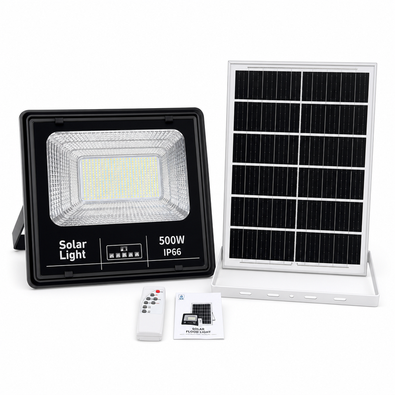 Reflector Solar Jortan 500W — Luz Potente con Control Remoto foto 2