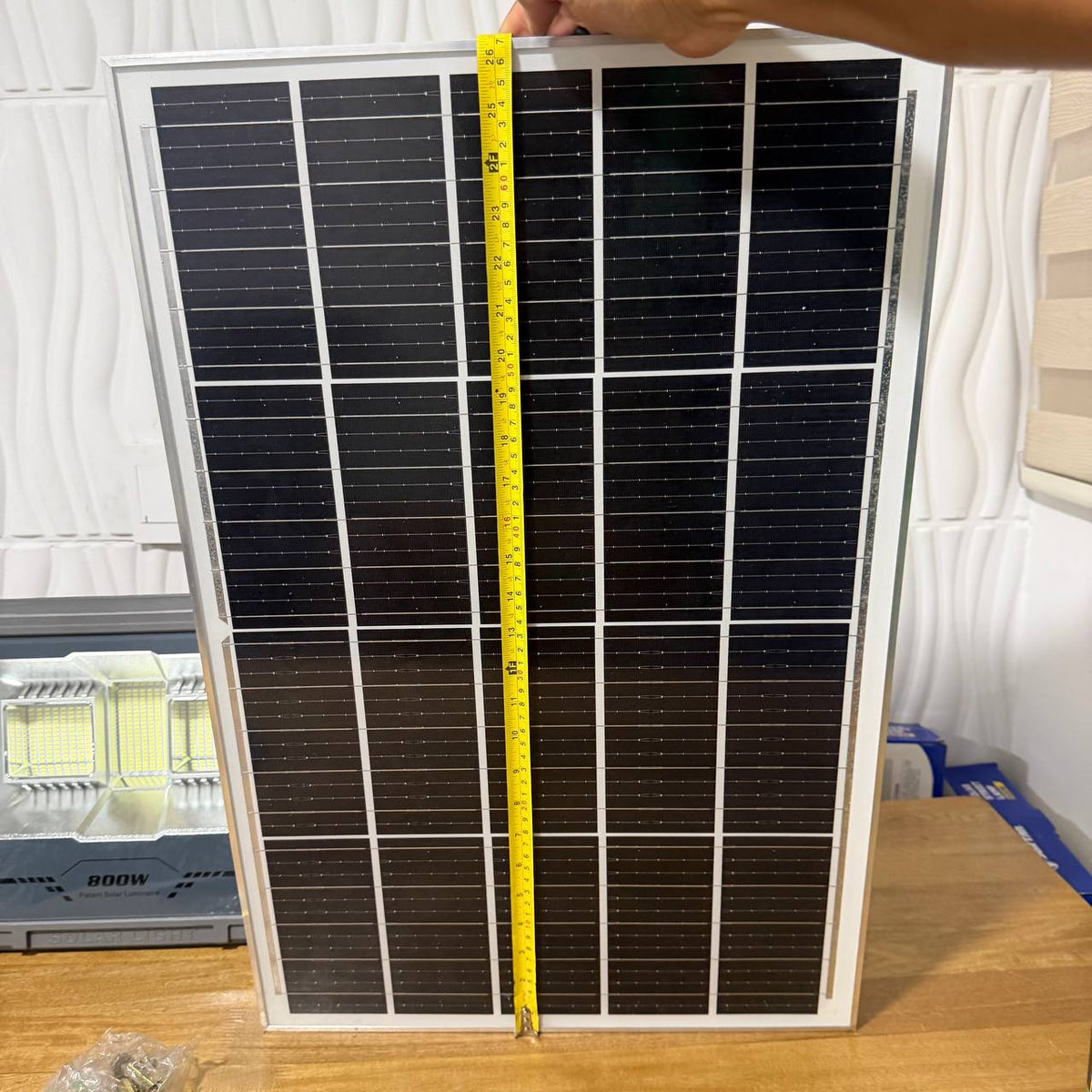 Reflector Solar MJ-AW800C 800W — Alta Potencia con Panel Solar y Control Remoto - 8