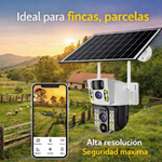 Cámara Solar 4g - 2 lentes  Interiores y Exteriores - Funciona con Chip (Claro o Movistar) miniatura 4