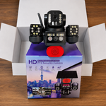 Camara 3 Lentes Solar con Sim Card 360°  3 lentes independientes y 3 pantallas miniatura 3