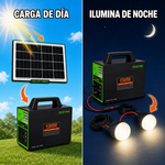 Estación de Energía Solar GD-150M 150W — Batería de Litio, Panel Solar y 4 Lámparas LED miniatura 4