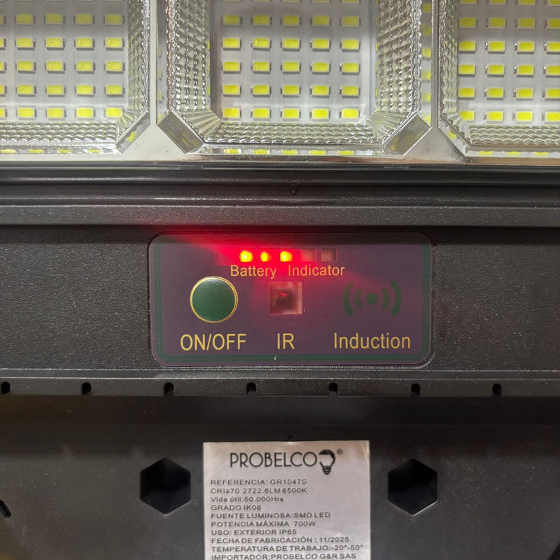 Lampara solar de 700 watt original probelco 2 años de garantia foto 5