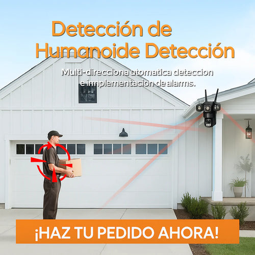 Cámara de seguridad Pulpo 3 lentes wifi 360°