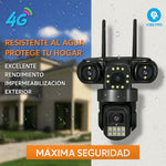 Cámara de seguridad Pulpo 3 lentes wifi 360° miniatura 1