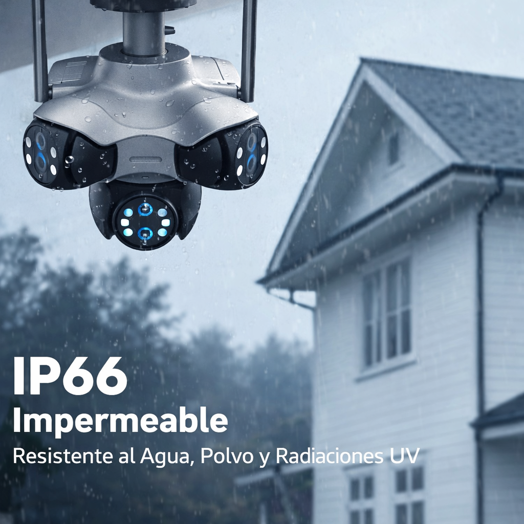 Camara pulpo 5 lentes wifi 4k