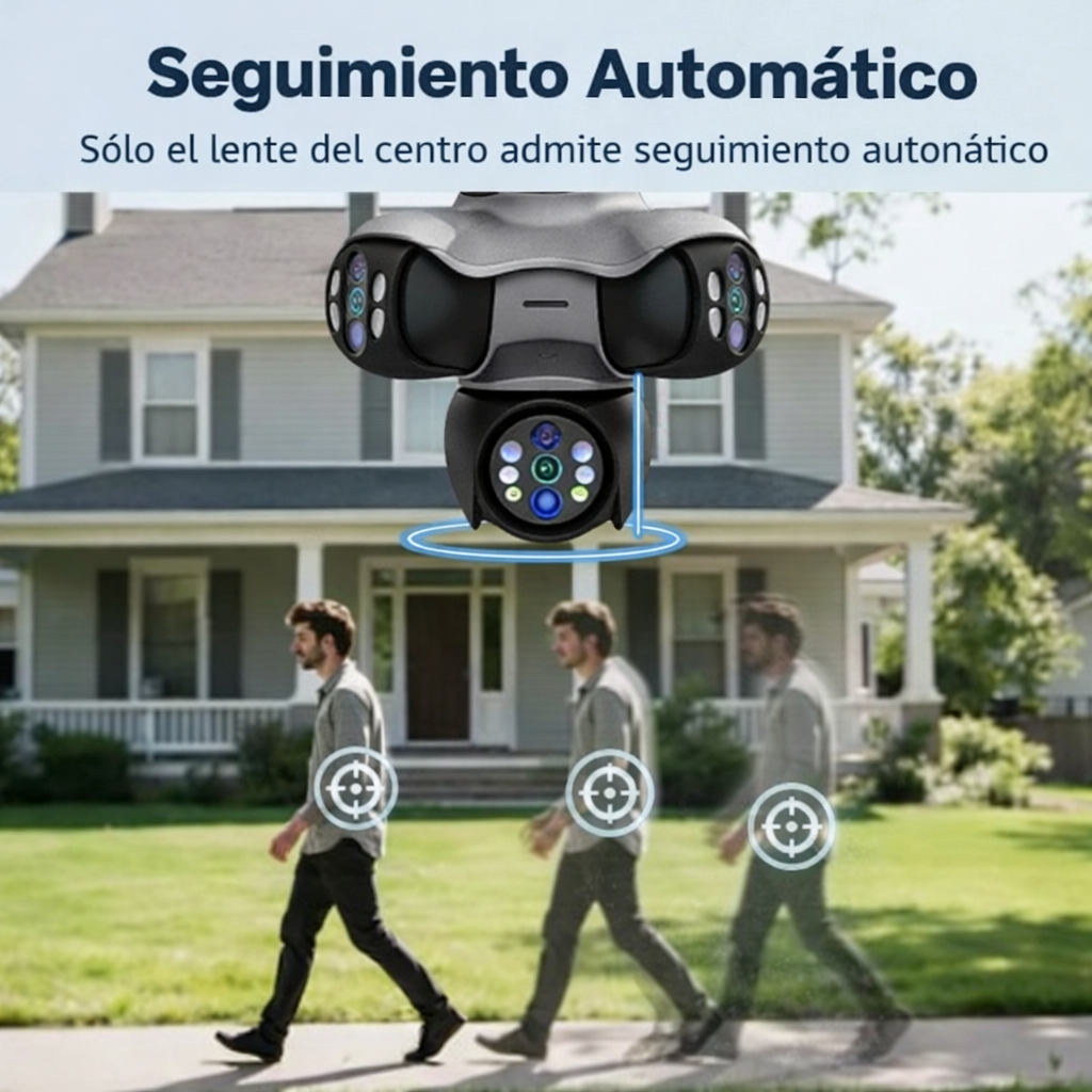 Camara pulpo 5 lentes wifi 4k
