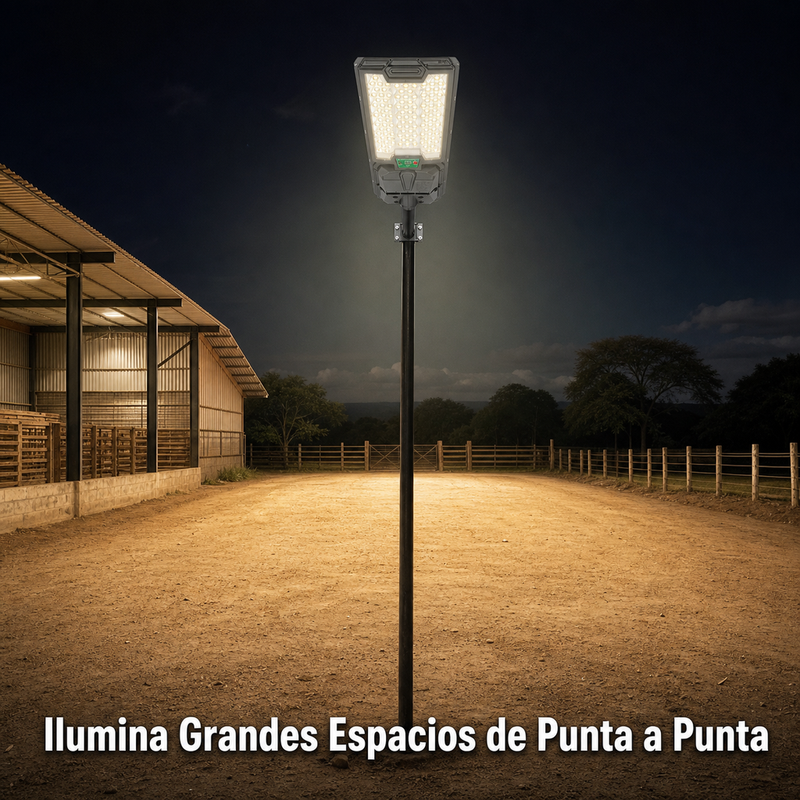 Lámpara Solar Hardy 400W — Iluminación Amplia y Uniforme foto 4