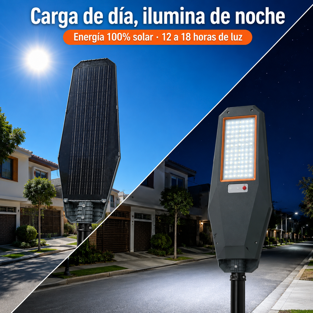 Lámpara Solar Hardy Estelar 500 — Luz Fría 6500K · Sensor de Movimiento y Control Remoto - 4