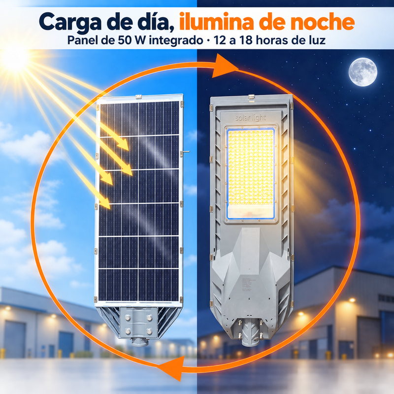 Lámpara Solar Hardy Solaris 2000 — Luz Cálida 3000K · Industrial y Áreas Extensas foto 4
