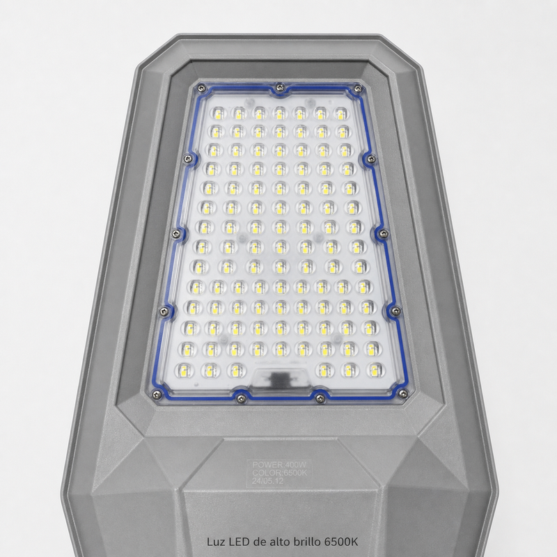 Lampara Solar de Exterior 400W – Luz de Calle IP66 con Panel y Control Remoto foto 4