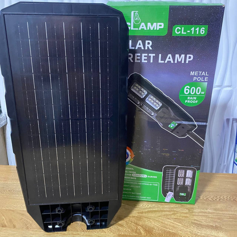 Lámpara Solar Cclamp 600W – Luz de Calle IP66 con Tubo y Control Remoto foto 11