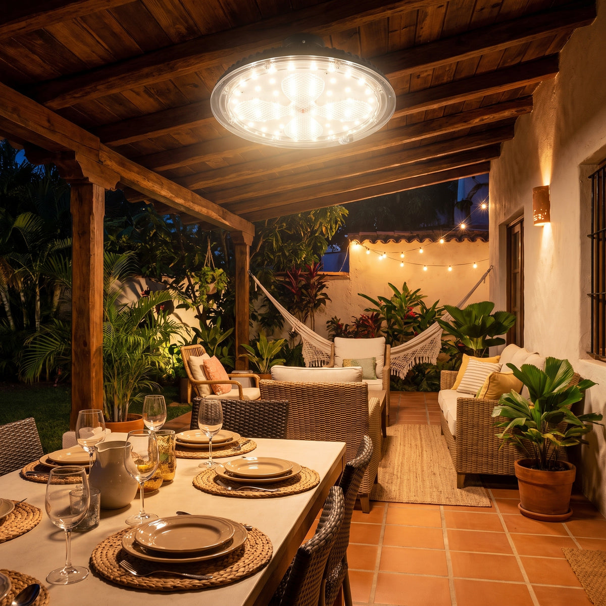 Lámpara Solar LED Hardy 300W – Tipo Campana con Panel Solar y Control Remoto - 2