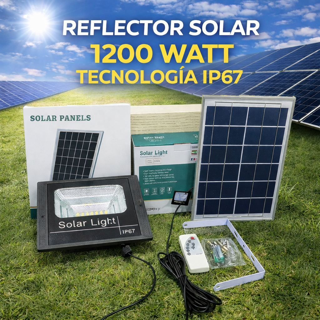 Reflector Solar 1.200 WATT Tecnología IP67 SOLAR LIGHT