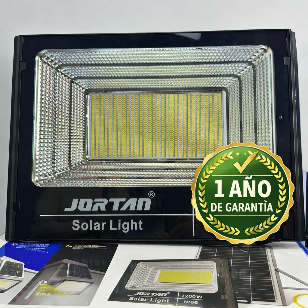 Reflector Solar Joetan 1200W Alta Potencia – Ilumina Como de Día + Garantía 1 Año