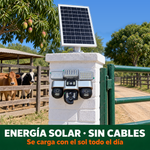 Cámara Solar Inteligente WiFi Triple Lente 360° — 3 Focos LED miniatura 4