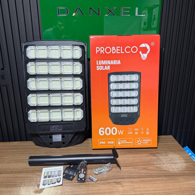 Lámpara Solar Probelco 600W — 25 Módulos LED, Control Remoto y 2 Años de Garantía foto 9