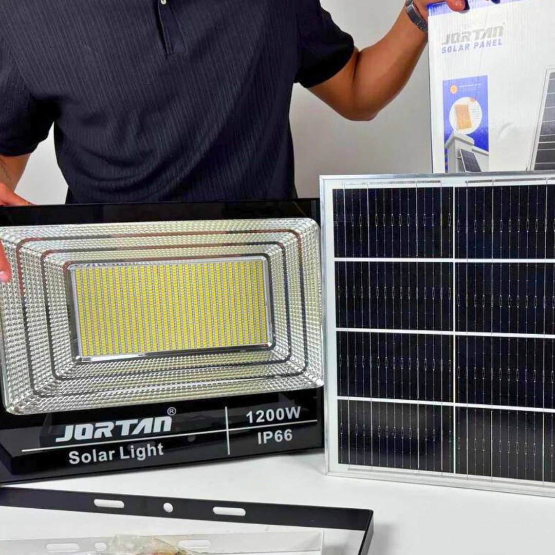 Reflector Solar Joetan 1200W Alta Potencia – Ilumina Como de Día + Garantía 1 Año