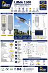 Lámpara Solar Hardy 1500W — Alumbrado Público con Panel Solar Independiente y Control Remoto miniatura 7