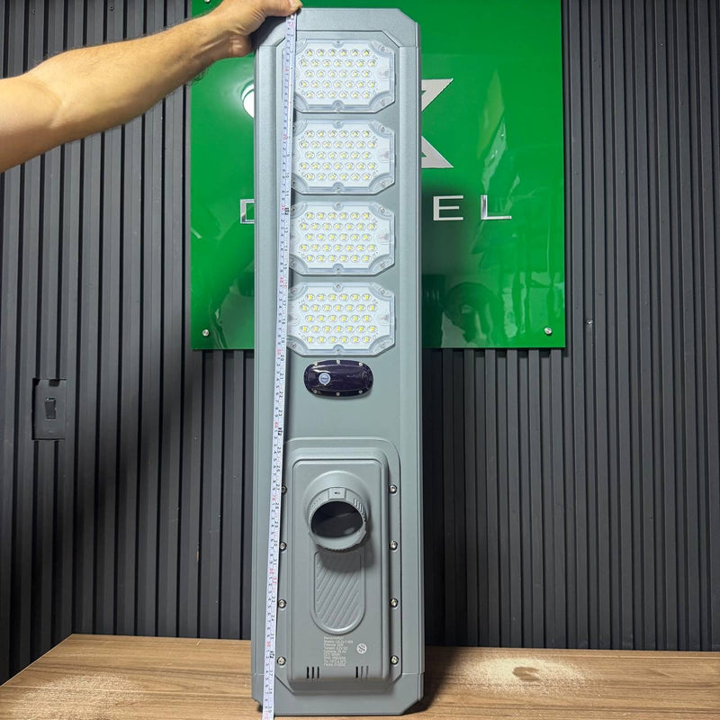 Lámpara Solar Industrial Hardy 400W GR1050S — Panel Integrado, Control Remoto y Brazo foto 13