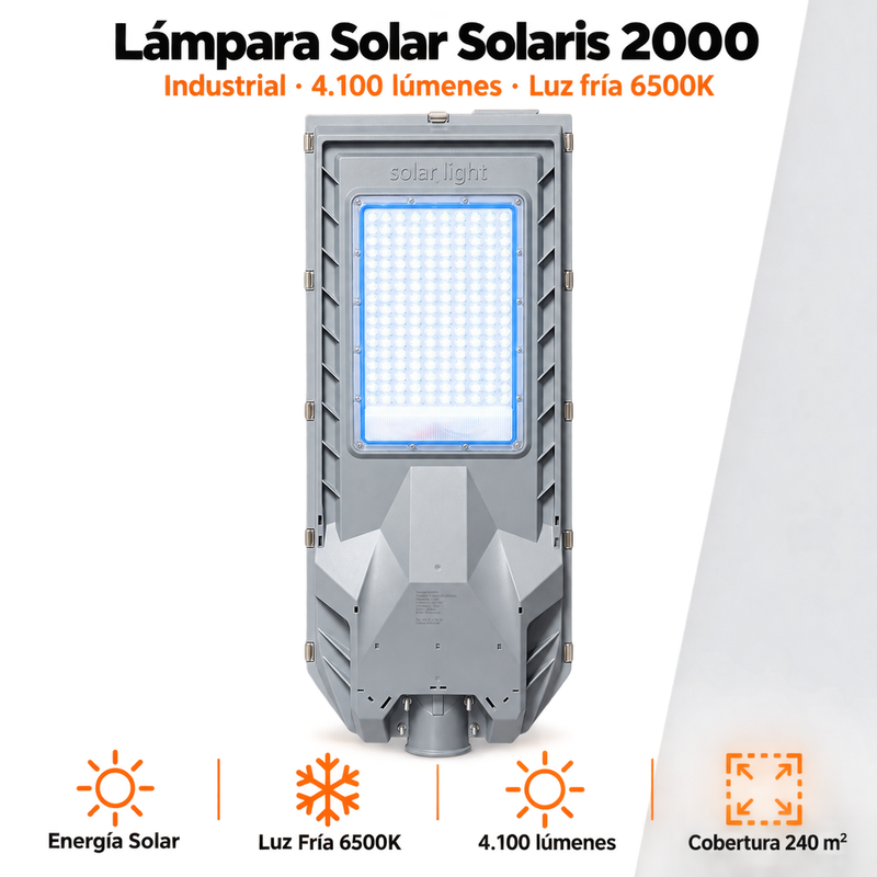 Lámpara Solar Hardy Solaris 2000 — Luz Fría 6500K · Industrial y Áreas Extensas foto 2