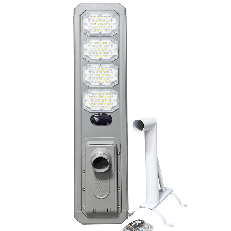 Lámpara Solar Industrial Hardy 400W GR1050S — Panel Integrado, Control Remoto y Brazo foto 1