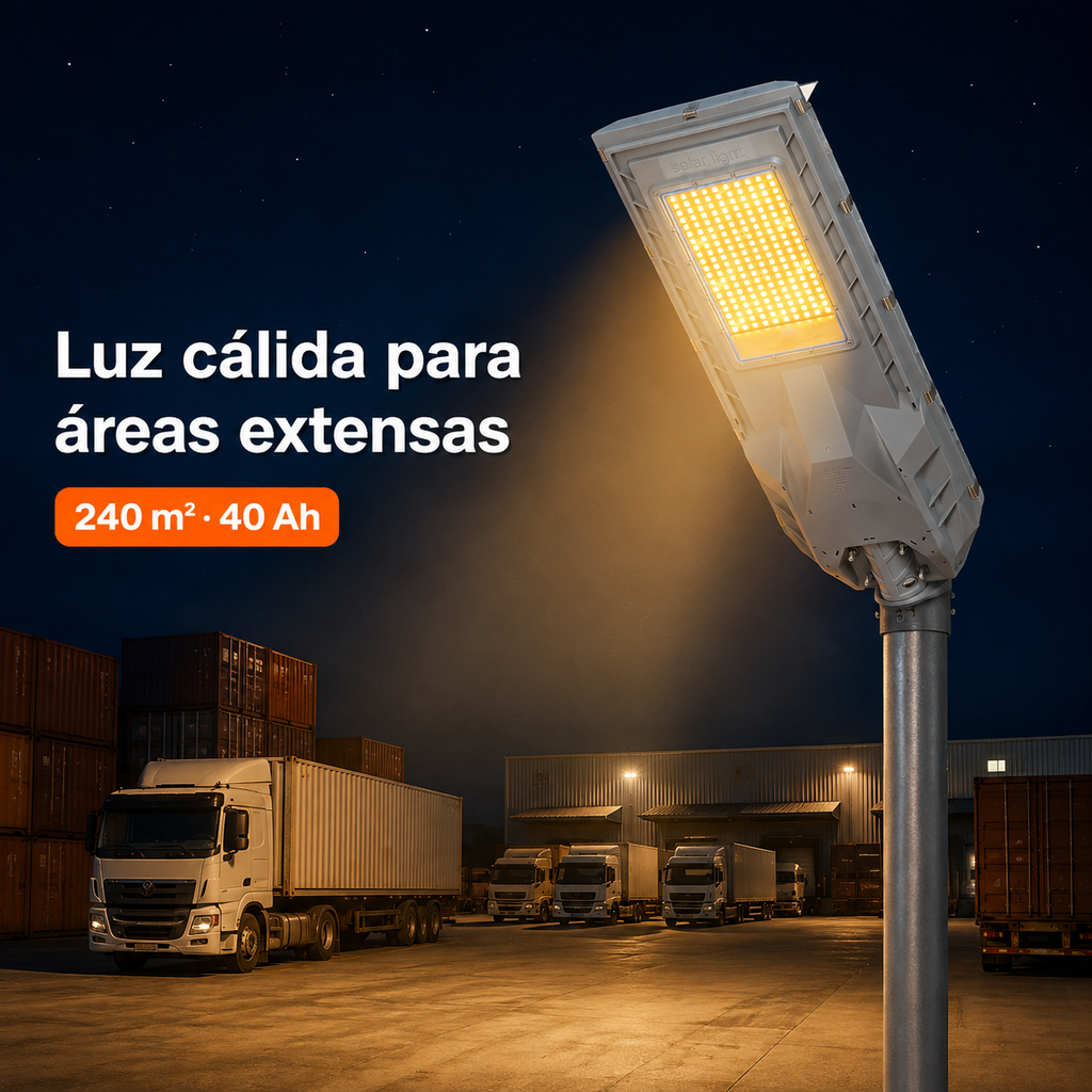 Lámpara Solar Hardy Solaris 2000 — Luz Cálida 3000K · Industrial y Áreas Extensas - 3