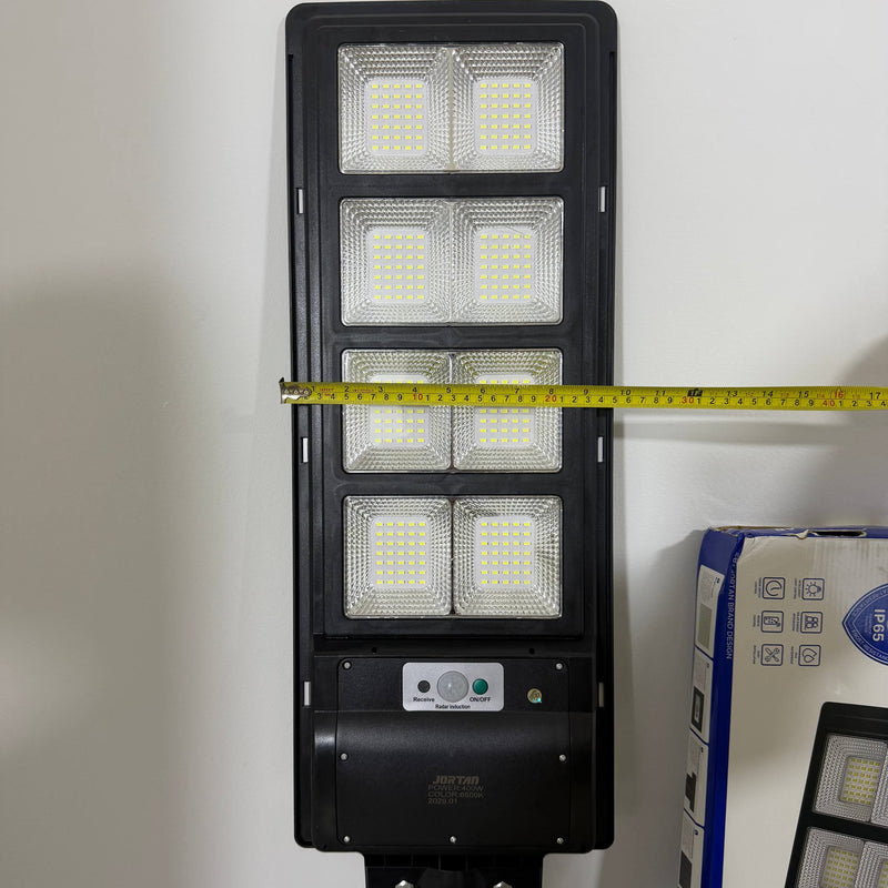 Lampara solar Jortan original de 400 watt un año de garantia tamaño 73CM x 25 CM Ilumina 200 a 250 m2 foto 11